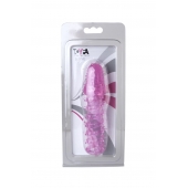 Розовая насадка с нежными шипами - 13,5 см. - Toyfa Basic - в Домодедово купить с доставкой
