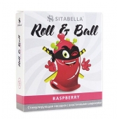 Стимулирующий презерватив-насадка Roll   Ball Raspberry - Sitabella - купить с доставкой в Домодедово