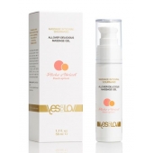 Универсальный массажный гель-смазка Allover Delicious Massage Gel с ароматом персика и аброкоса - 50 мл. - YESforLOV - купить с доставкой в Домодедово