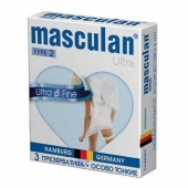 Ультратонкие презервативы Masculan Ultra Fine с обильной смазкой - 3 шт. - Masculan - купить с доставкой в Домодедово
