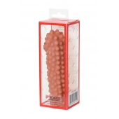 Телесная насадка на фаллос с бугорками KOKOS Extreme Sleeve 10 - 15,8 см. - KOKOS - в Домодедово купить с доставкой