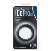 Черно-синее эрекционное кольцо Silicone Go Pro Cock Ring - Blush Novelties - в Домодедово купить с доставкой