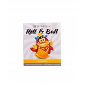 Стимулирующий презерватив-насадка Roll   Ball Banana - Sitabella - купить с доставкой в Домодедово