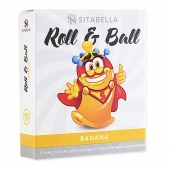 Стимулирующий презерватив-насадка Roll   Ball Banana - Sitabella - купить с доставкой в Домодедово