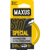 Презервативы с точками и рёбрами в железном кейсе MAXUS Special - 3 шт. - Maxus - купить с доставкой в Домодедово