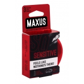 Ультратонкие презервативы в железном кейсе MAXUS Sensitive - 3 шт. - Maxus - купить с доставкой в Домодедово