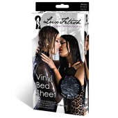Черная виниловая ткань-простынь для эротических игр - Lux Fetish - купить с доставкой в Домодедово