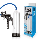 Прозрачная вакуумная помпа Sex Expert с насосом - Sex Expert - в Домодедово купить с доставкой