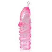 Закрытая рельефная насадка Crystal sleeve snakes в виде змеи с усиками - 14 см. - Erowoman-Eroman - в Домодедово купить с доставкой