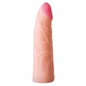 Фаллическая насадка на трусики харнесс - 17,5 см. - LOVETOY (А-Полимер) - купить с доставкой в Домодедово