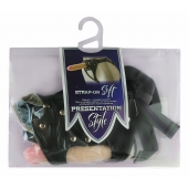 Черный пояс-трусики с двумя насадками Soft-Dolli - 16,5 и 10,5 см. - LOVETOY (А-Полимер) - купить с доставкой в Домодедово