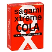 Ароматизированные презервативы Sagami Xtreme COLA - 3 шт. - Sagami - купить с доставкой в Домодедово