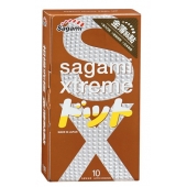 Презервативы Sagami Xtreme FEEL UP с точечной текстурой и линиями прилегания - 10 шт. - Sagami - купить с доставкой в Домодедово