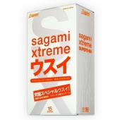 Ультратонкие презервативы Sagami Xtreme SUPERTHIN - 15 шт. - Sagami - купить с доставкой в Домодедово
