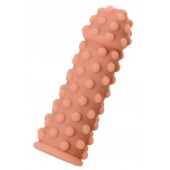 Телесная реалистичная насадка KOKOS Extreme Sleeve 02 с дополнительной стимуляцией - 12,7 см. - KOKOS - в Домодедово купить с доставкой