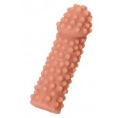 Телесная реалистичная насадка KOKOS Extreme Sleeve 10 с дополнительной стимуляцией - 14,7 см. - KOKOS - в Домодедово купить с доставкой