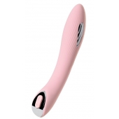 Розовый силиконовый вибратор с электростимуляцией TESLA G-POINT - 21 см. - ToyFa - купить с доставкой в Домодедово