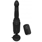 Черный вибромассажер с функцией поступательных движений Ass Thruster - Pipedream - купить с доставкой в Домодедово