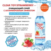 Очищающий спрей для игрушек CLEAR TOY Strawberry - 100 мл. - Биоритм - купить с доставкой в Домодедово