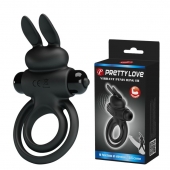 Черное эрекционное кольцо с вибростимуляцией клитора Vibrant Penis Ring III - Baile - в Домодедово купить с доставкой