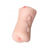 Телесный двусторонний мастурбатор Rich Fruit - вагина и анус - ToyFa - в Домодедово купить с доставкой