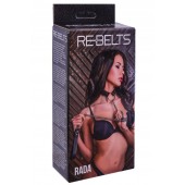 Черный поводок и чокер с кольцом Rada - Rebelts - купить с доставкой в Домодедово