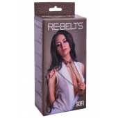 Коричневый поводок и чокер с кольцом Sofi - Rebelts - купить с доставкой в Домодедово