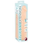 Телесная насадка-удлинитель Silicone Extension - 19 см. - Orion - в Домодедово купить с доставкой