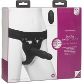 Черный полый вибрострапон Body Extensions BE Aroused - 17,78 см. - Doc Johnson - купить с доставкой в Домодедово