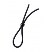 Черное лассо на пенис с одной бусиной - A-toys - в Домодедово купить с доставкой