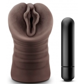 Коричневый мастурбатор-вагина Alexis - Blush Novelties - в Домодедово купить с доставкой