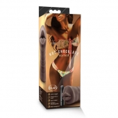Коричневый мастурбатор-ротик Heather - Blush Novelties - в Домодедово купить с доставкой
