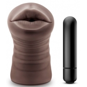 Коричневый мастурбатор-ротик Heather - Blush Novelties - в Домодедово купить с доставкой