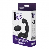 Черный вибромассажер простаты REMOTE BOOTY PLEASER - Dream Toys - в Домодедово купить с доставкой