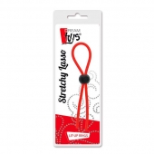 Красное эрекционное лассо с одной бусиной-утяжкой STRETCHY THIN LASSO - Dream Toys - в Домодедово купить с доставкой