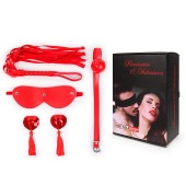 Пикантный набор БДСМ из 4 предметов в красном цвете - Notabu - купить с доставкой в Домодедово