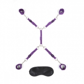 Фиолетовый набор фиксаций на кровати Classic Bedspreader - Lux Fetish - купить с доставкой в Домодедово