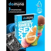 Презервативы для орального секса DOMINO Sweet Sex с ароматом мороженого - 3 шт. - Domino - купить с доставкой в Домодедово