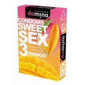 Презервативы для орального секса DOMINO Sweet Sex с ароматом манго - 3 шт. - Domino - купить с доставкой в Домодедово