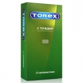 Текстурированные презервативы Torex  С точками  - 12 шт. - Torex - купить с доставкой в Домодедово