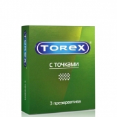 Текстурированные презервативы Torex  С точками  - 3 шт. - Torex - купить с доставкой в Домодедово