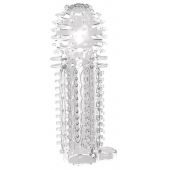 Закрытая прозрачная насадка на пенис с шипиками Nubby Sleeve - 14,5 см. - Chisa - в Домодедово купить с доставкой