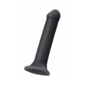 Черный фаллос на присоске Silicone Bendable Dildo XL - 20 см. - Strap-on-me - купить с доставкой в Домодедово