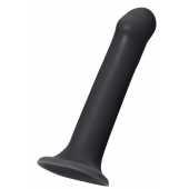 Черный фаллос на присоске Silicone Bendable Dildo XL - 20 см. - Strap-on-me - купить с доставкой в Домодедово