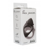 Черное эрекционное виброкольцо Pure Passion Sunset - Lola Games - в Домодедово купить с доставкой