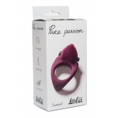 Бордовое эрекционное виброкольцо Pure Passion Sunset - Lola Games - в Домодедово купить с доставкой
