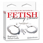 Металлические наручники Beginner s Metal Cuffs - Pipedream - купить с доставкой в Домодедово
