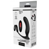 Черный массажер простаты REMOTE P-PLEASER - Dream Toys - в Домодедово купить с доставкой