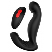 Черный вибромассажер простаты SWIRLING P-PLEASER - Dream Toys - в Домодедово купить с доставкой