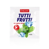 Пробник гель-смазки Tutti-frutti со вкусом мяты - 4 гр. - Биоритм - купить с доставкой в Домодедово